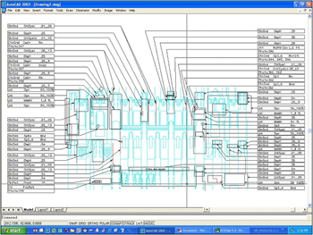 AutoCAD drawing before TPAS