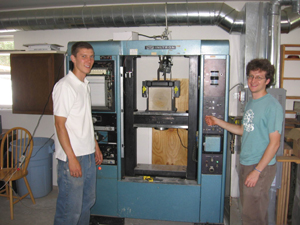 keith and asa use the Instron