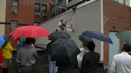 industrial rope access demonstration