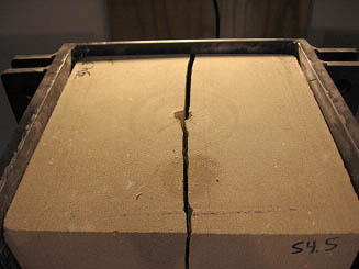 pull out test in sandstone
