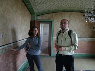 Fernando and Camilla in the dining room